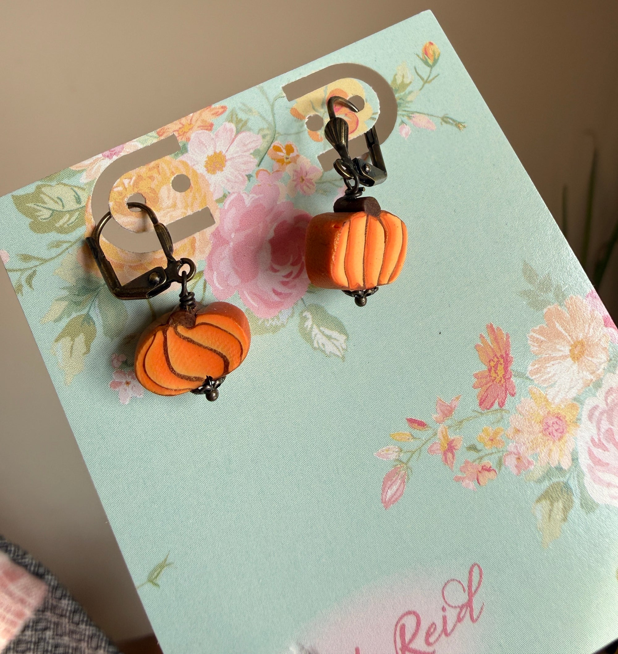 Harvest Pumpkin Earrings