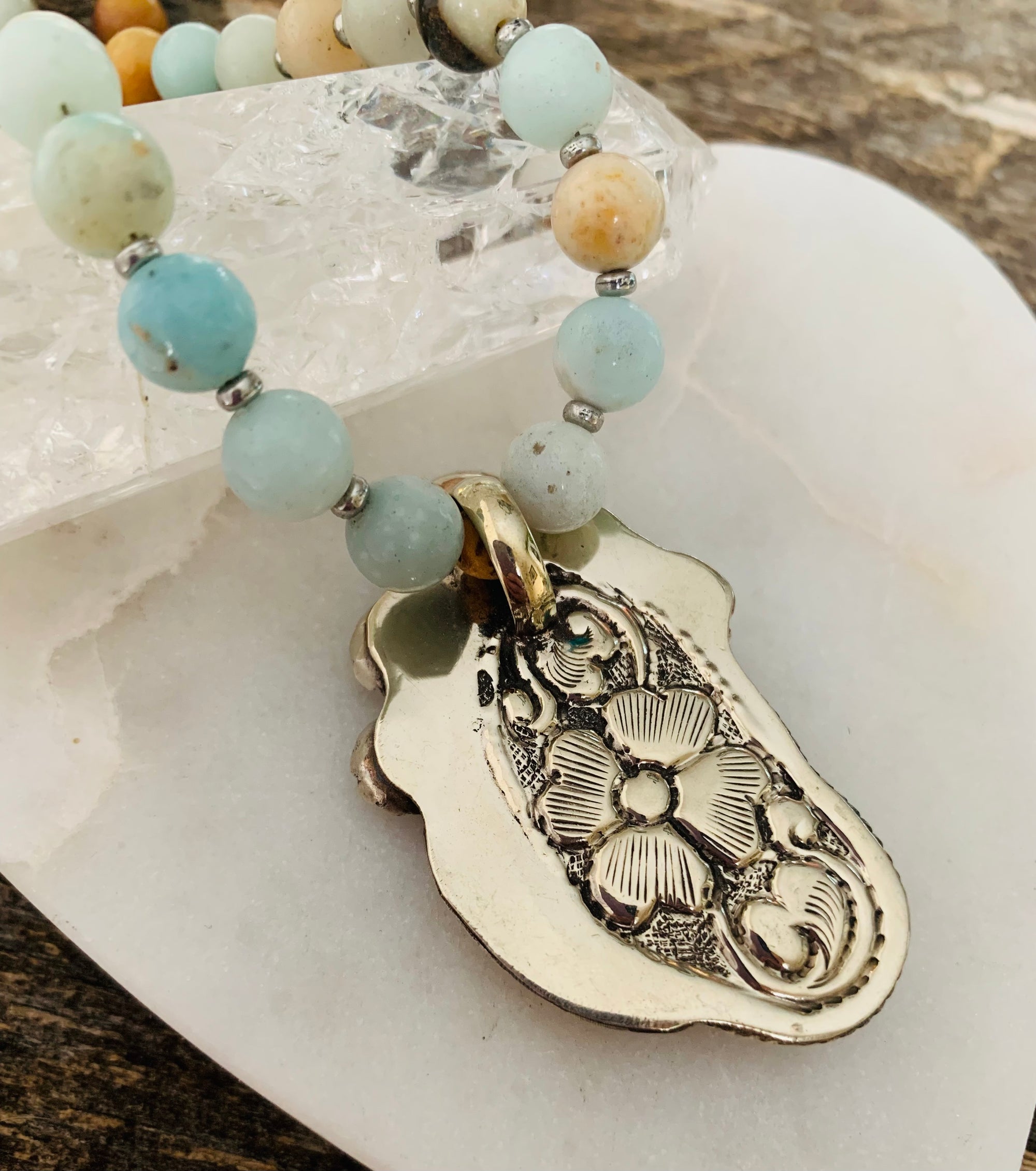 Floral Horse Necklace