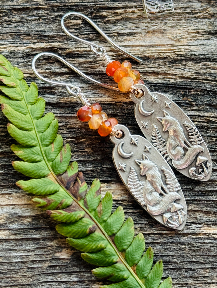 Red Fox Carnelian Earrings