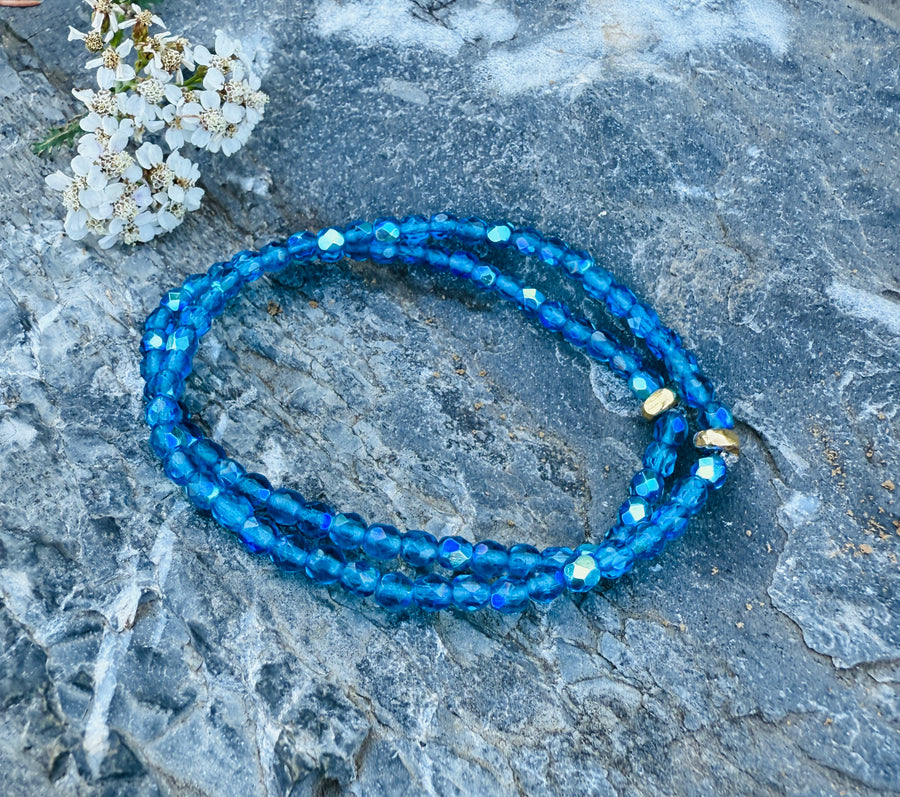 Atlantic Waves Fire Polished Bracelet