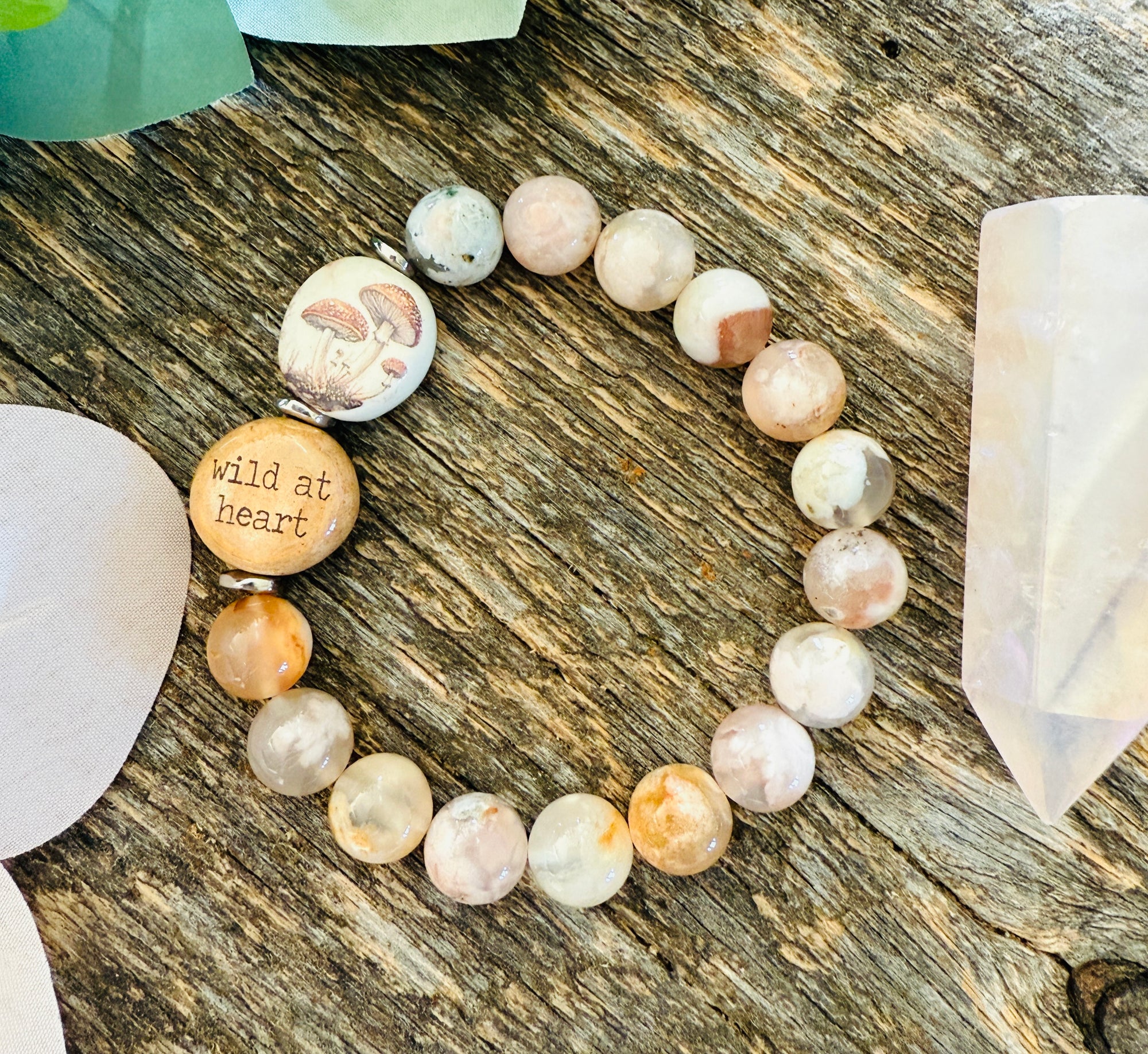 Wild At Heart Quote Bracelet