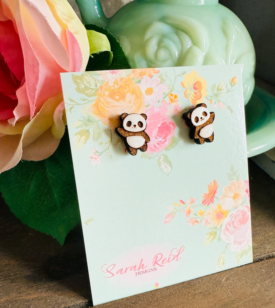 Happy Panda Studs