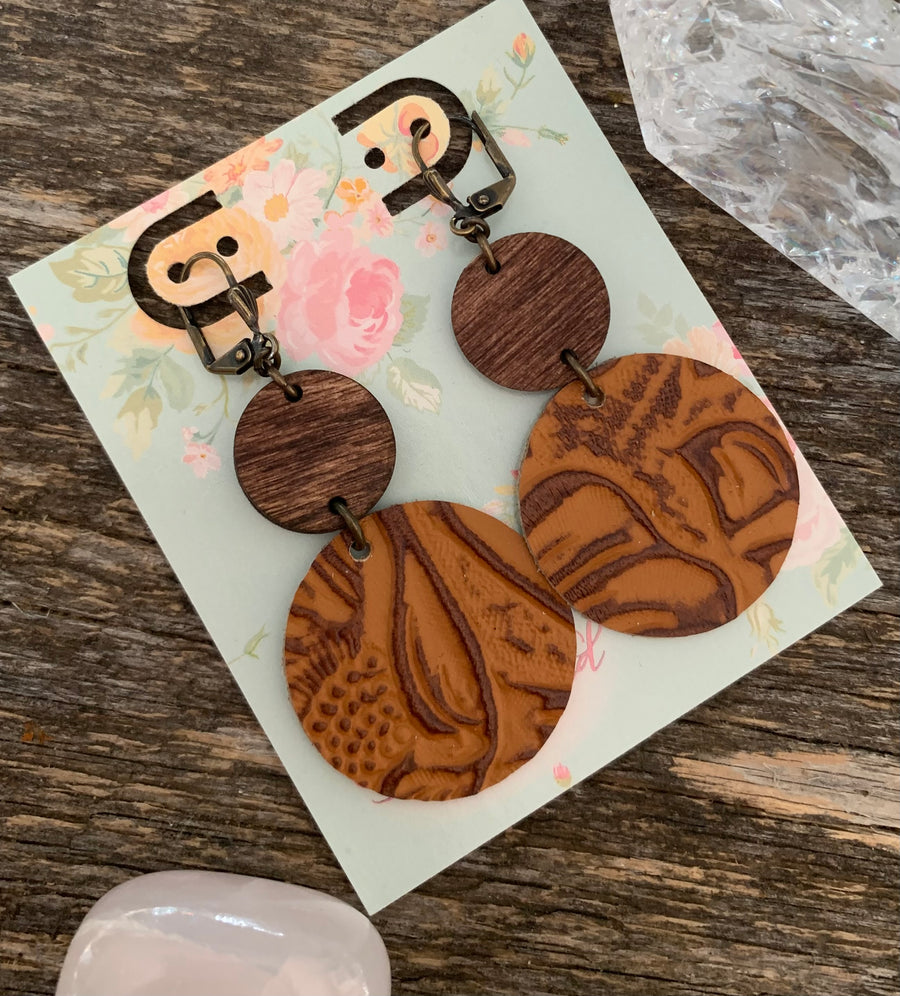 Saddle Tan Grace Earrings