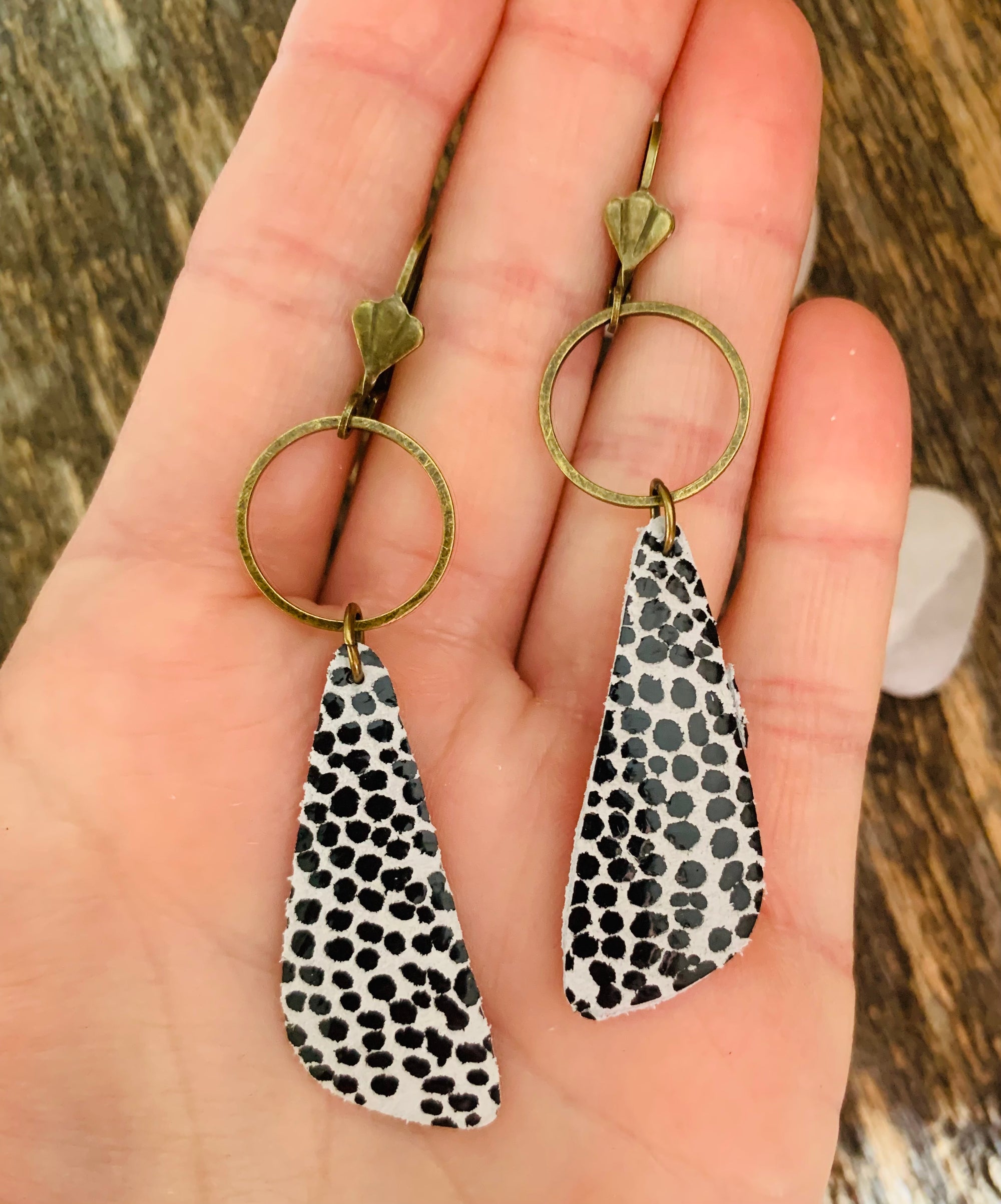 Shay Dotty Leather Earrings