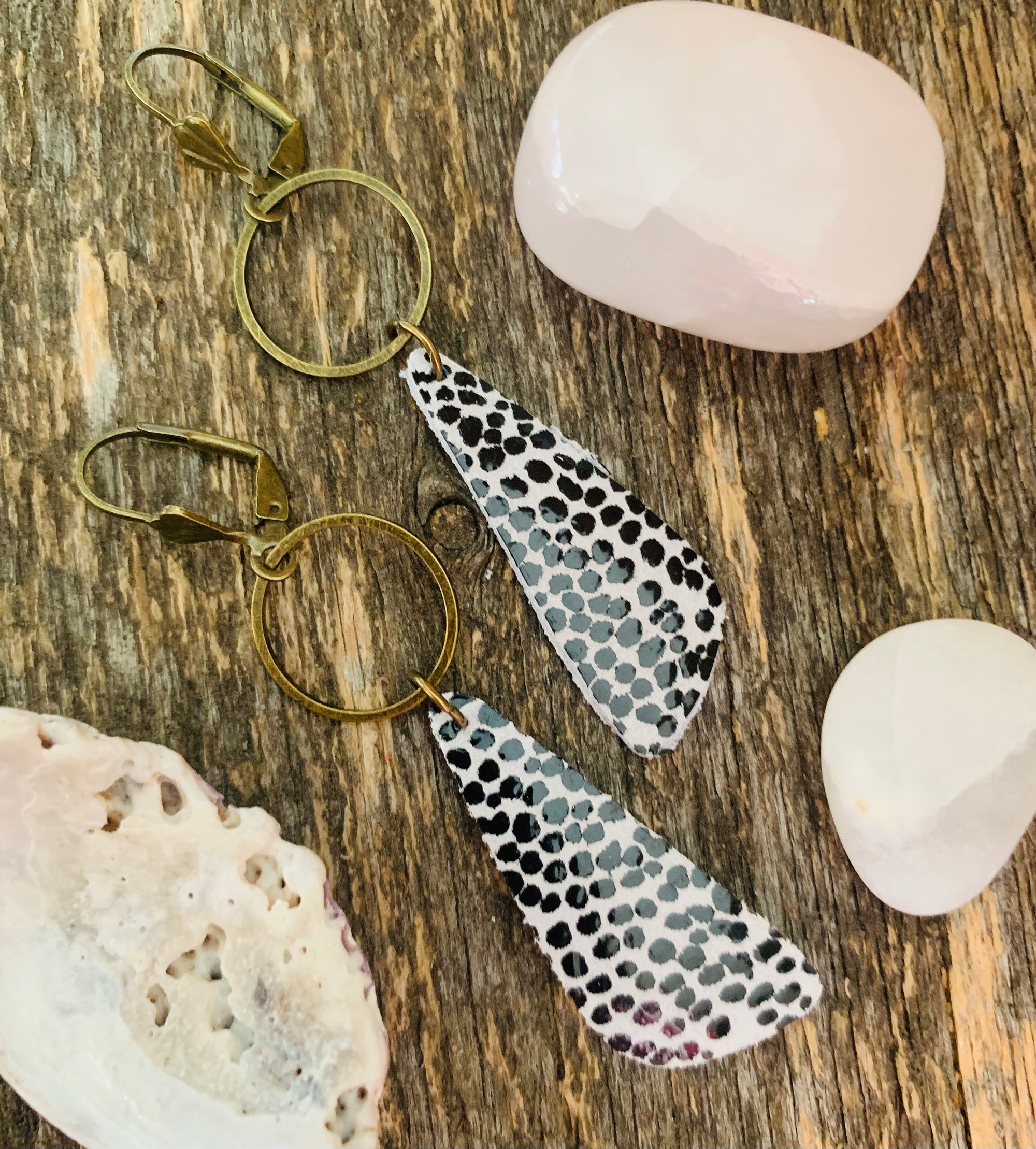 Shay Dotty Leather Earrings