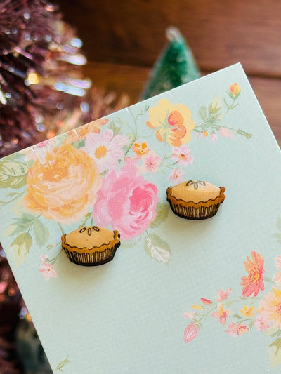 Festive Pie Stud Earrings