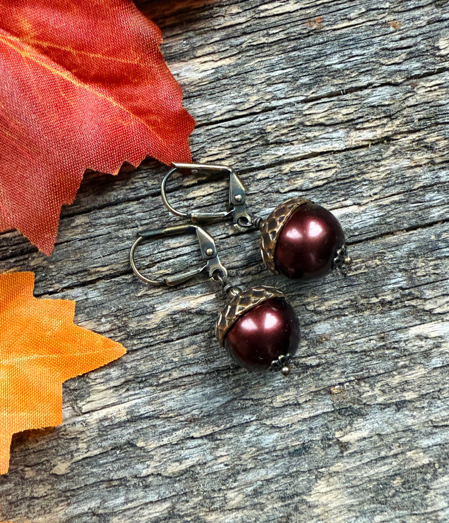 Spice Acorn Earrings