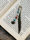 Turquoise Dove Feather Bookmark