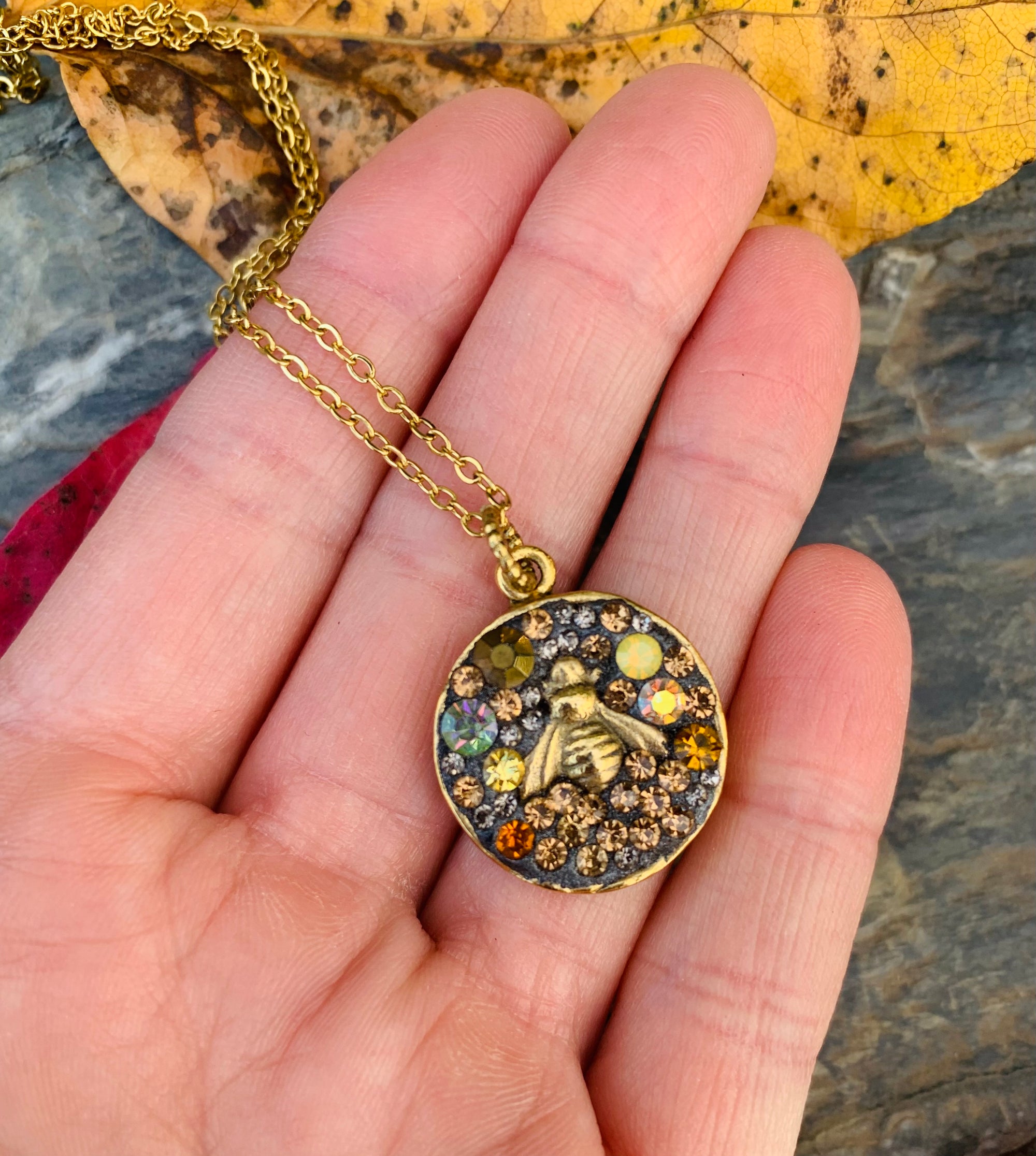 Sparkle Bee Necklace