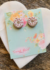 Frosted Donut Studs