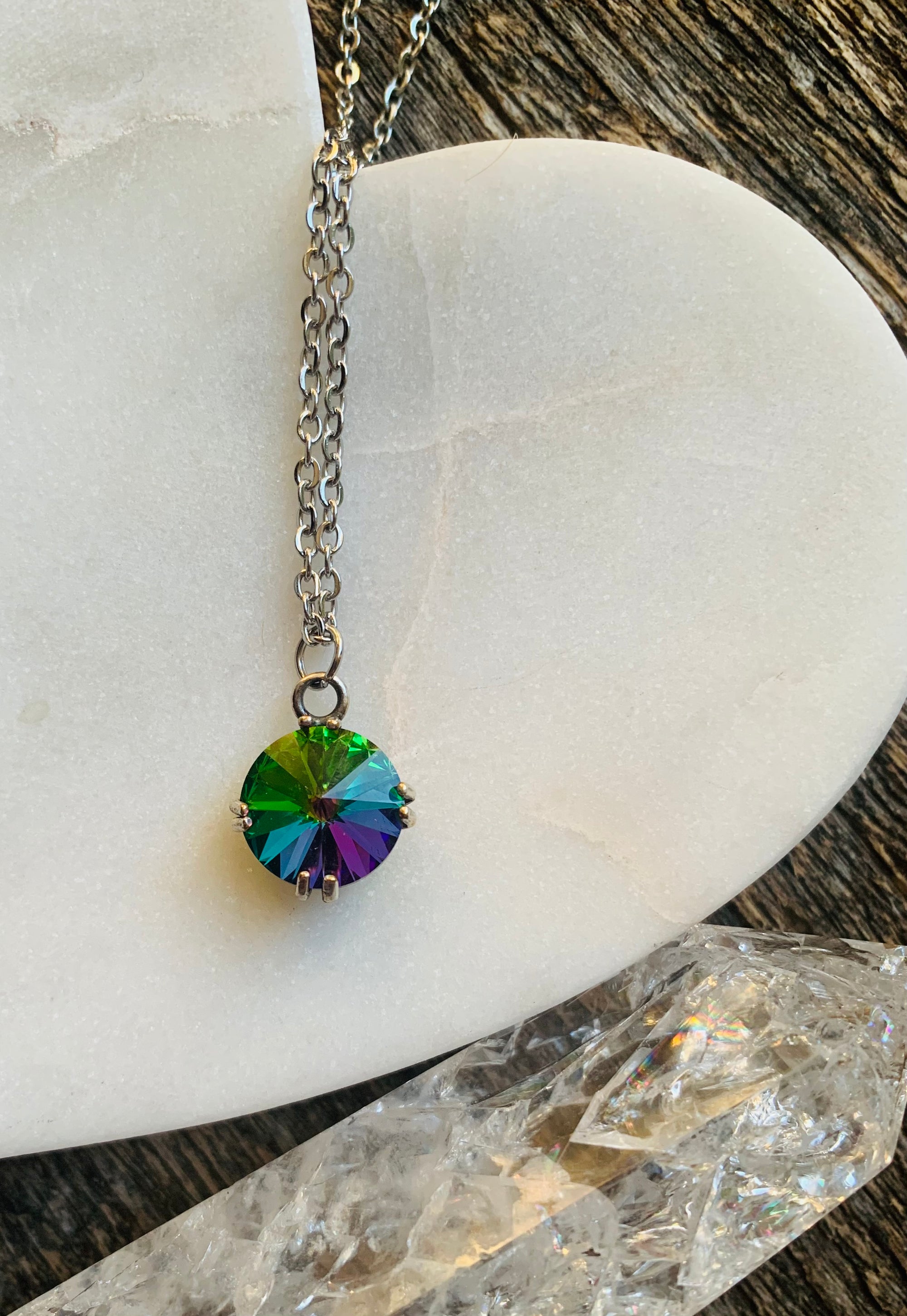 Northern Lights Crystal Necklace