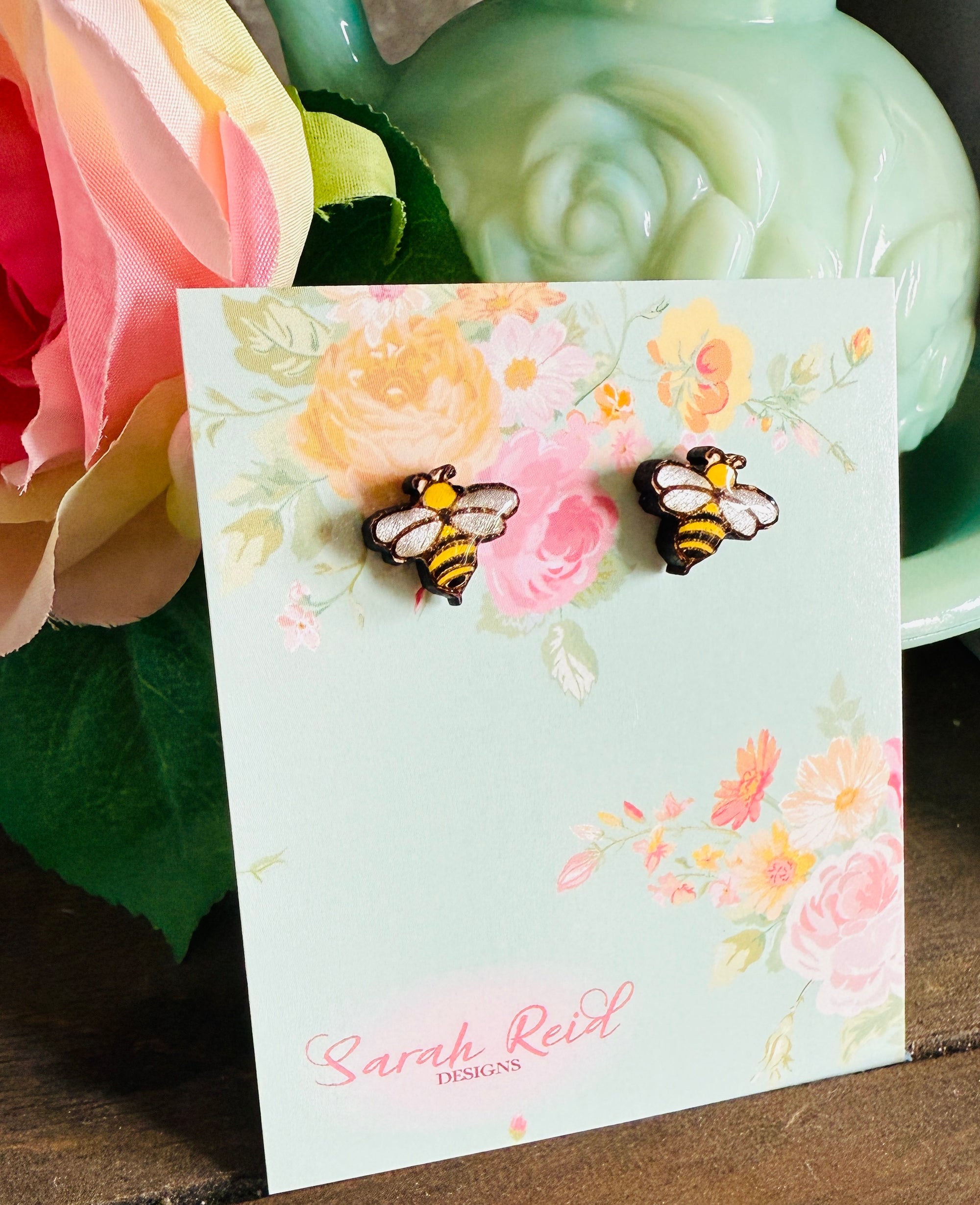 Sparkle Bee Studs
