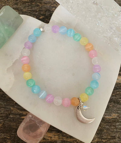 Unicorn Rainbow Moon Bracelet