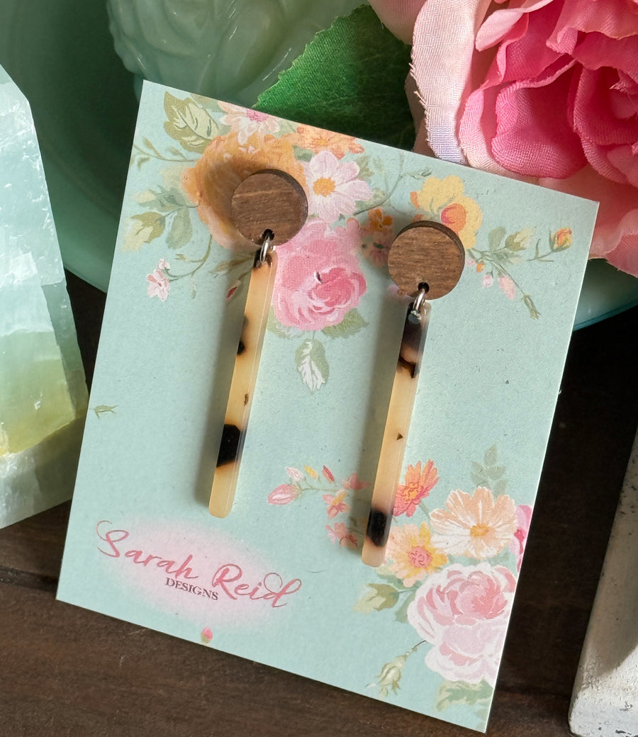 Slim Tortoiseshell Earrings