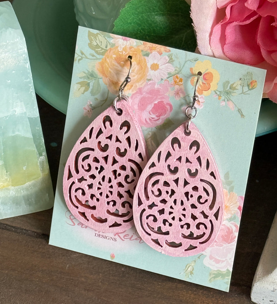Rose Filigree Earrings