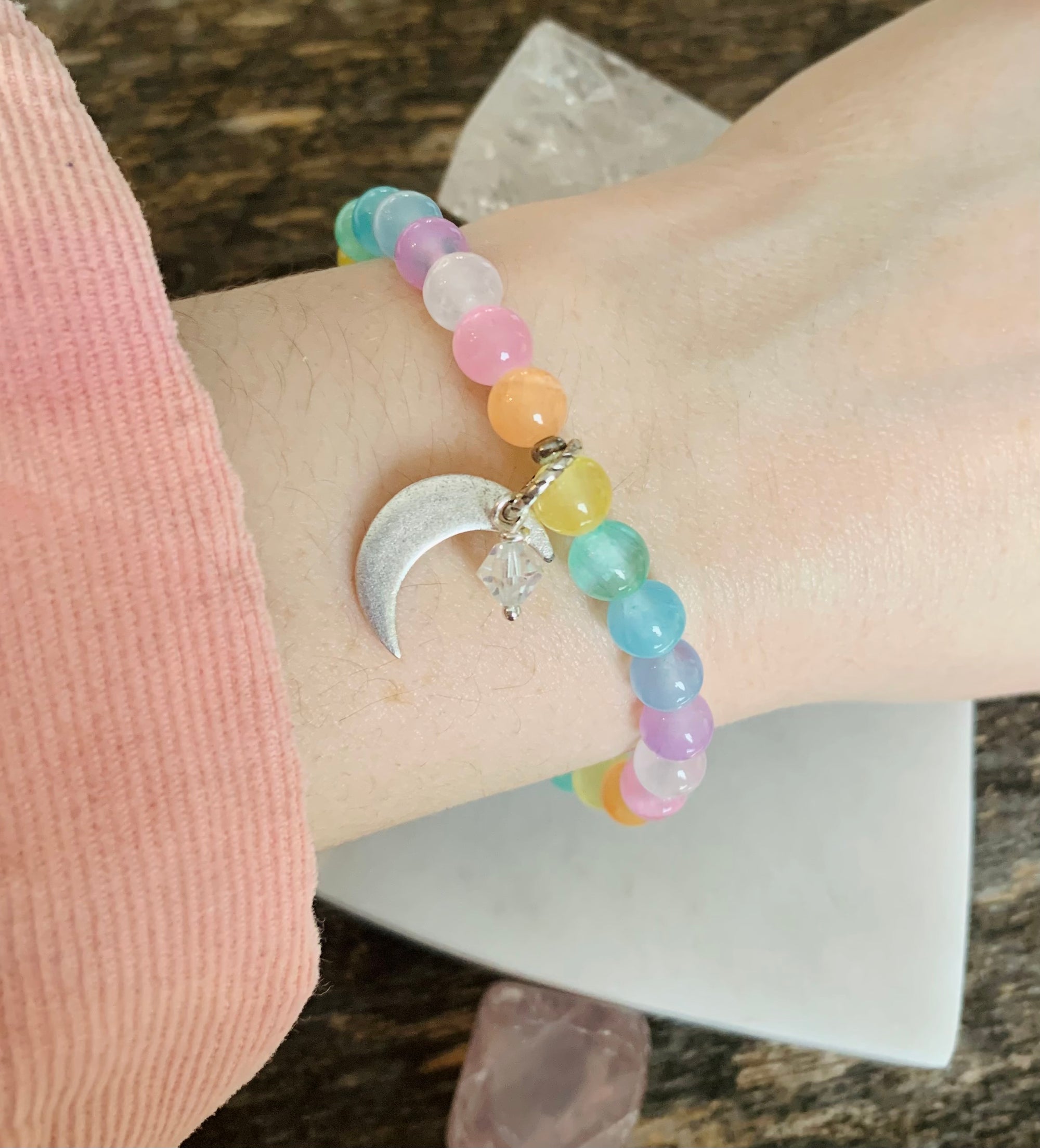 Unicorn Rainbow Moon Bracelet