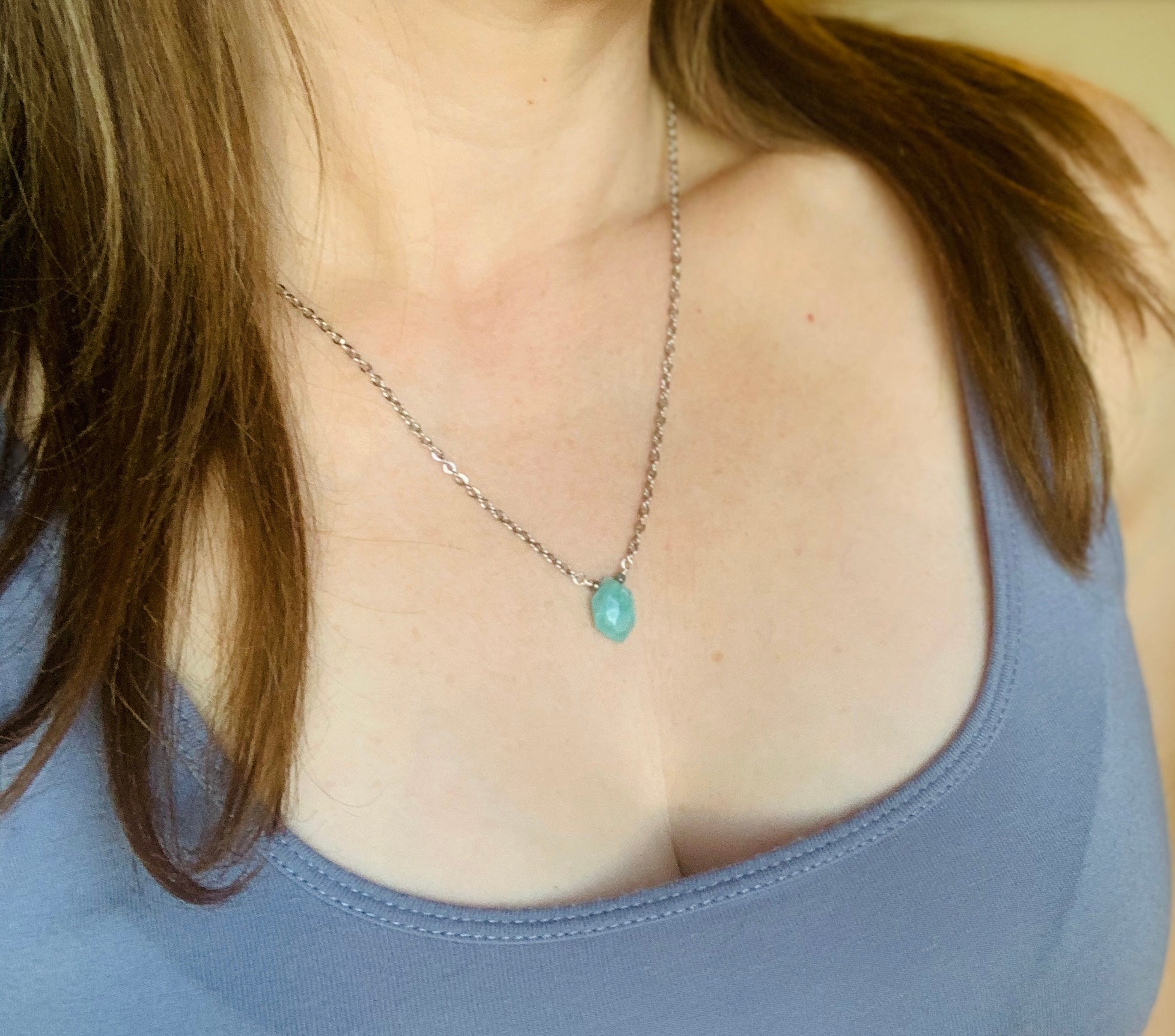 Amazonite Geo Necklace