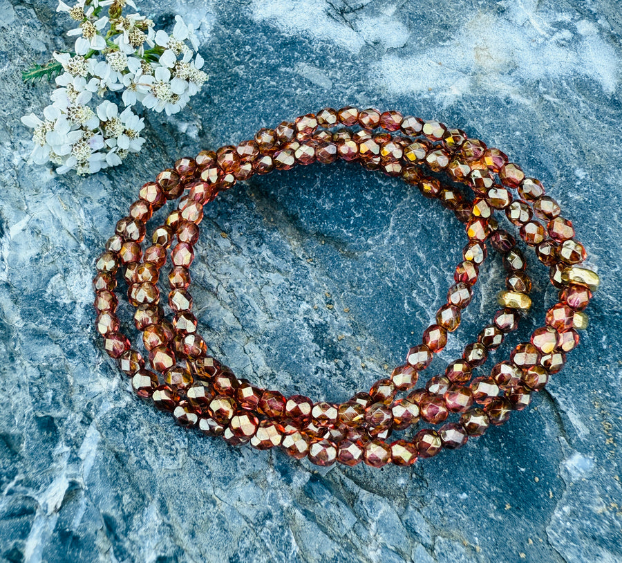 Whiskey Fire Polished Bracelet