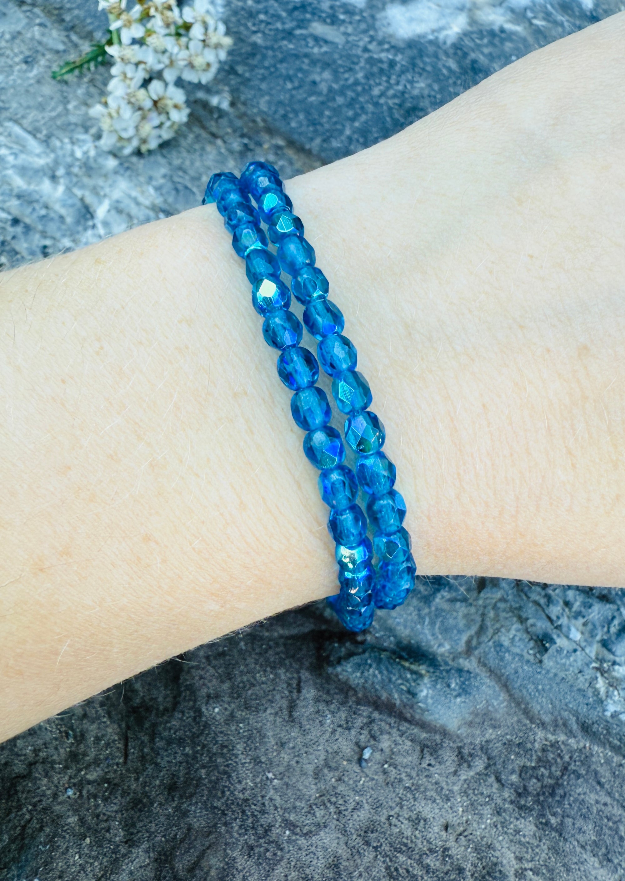 Atlantic Waves Fire Polished Bracelet