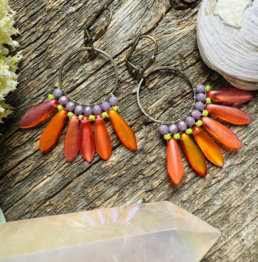 Clementine Fringe Hoops