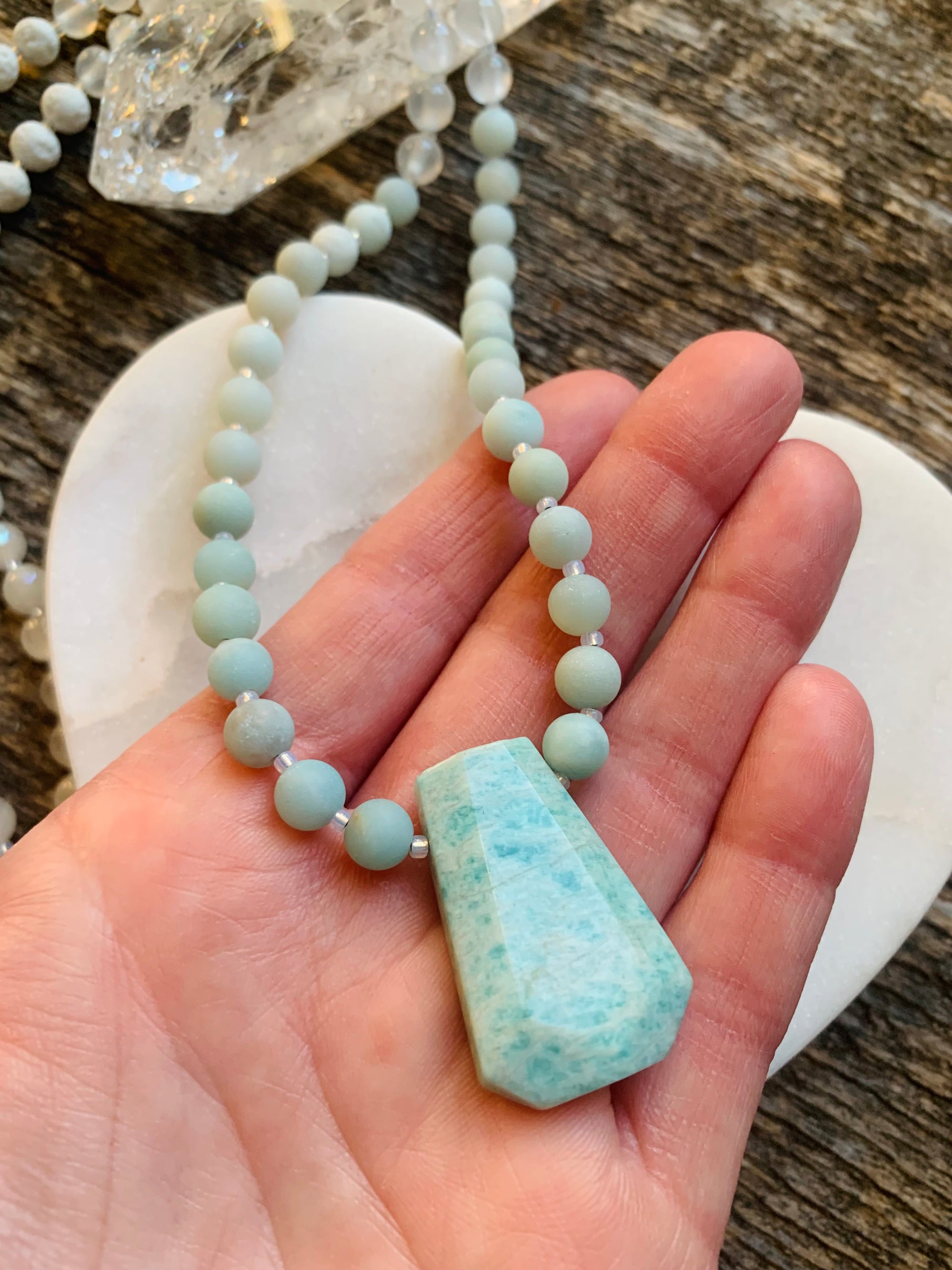 Coastal Waters Gemstone Necklace