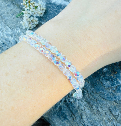 Aurora Borealis Fire Polished Bracelet