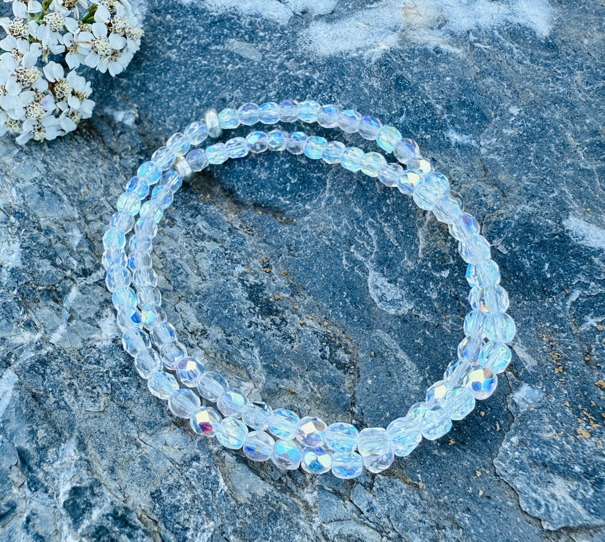 Aurora Borealis Fire Polished Bracelet