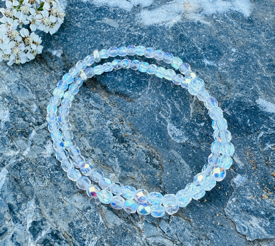 Aurora Borealis Fire Polished Bracelet