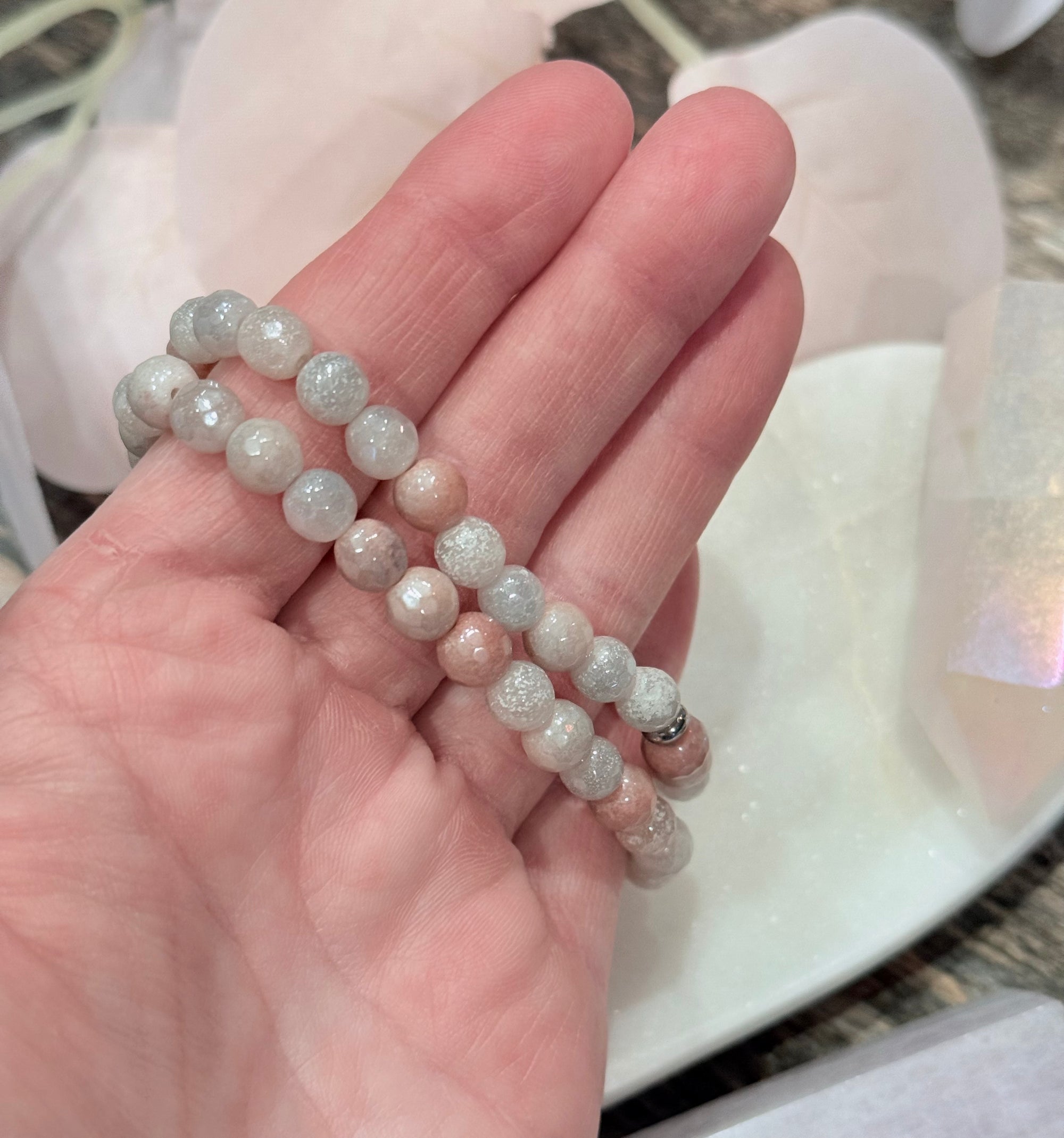 Peachy Plated Quartz Bracelet