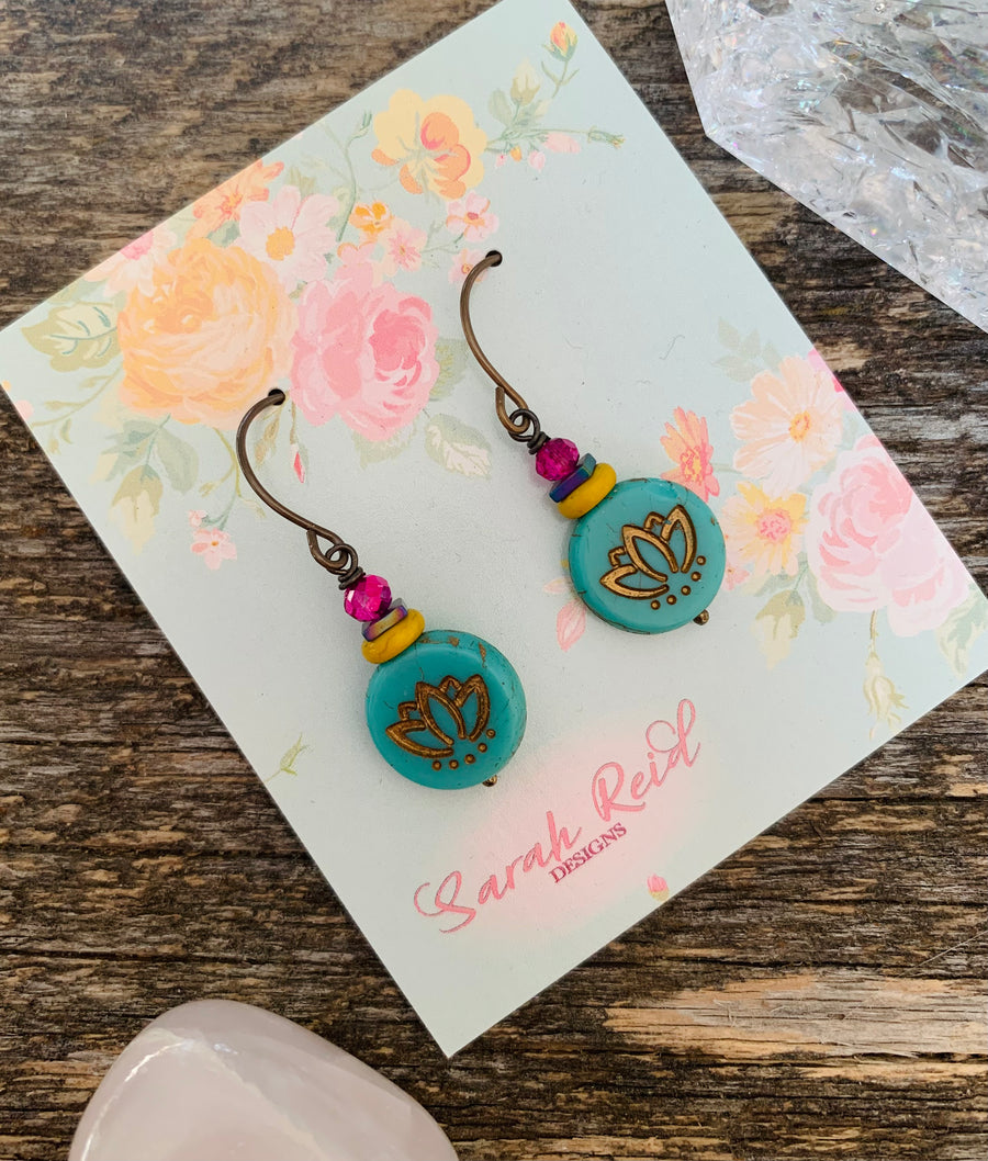 Summer Lotus Earrings