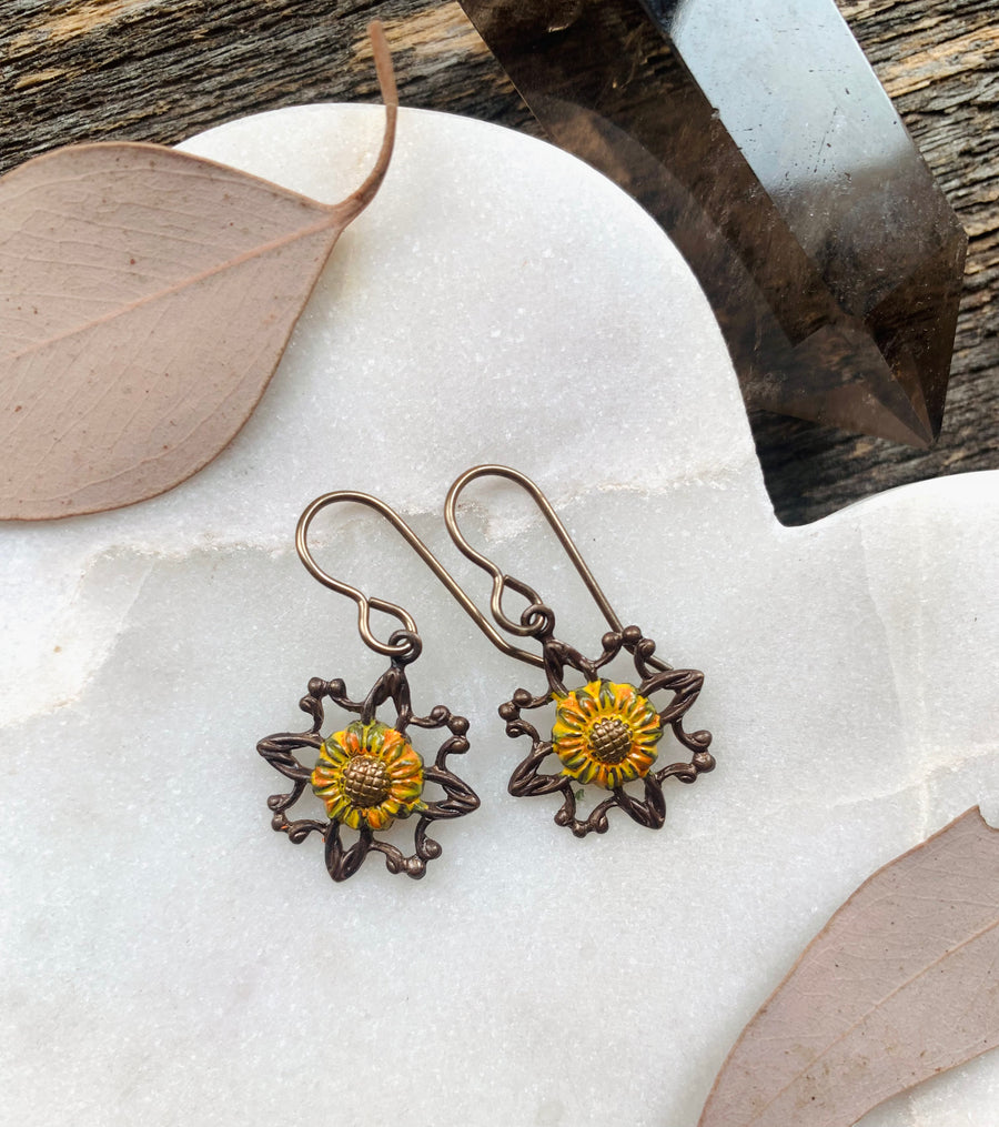 Rustic Bloom Earrings