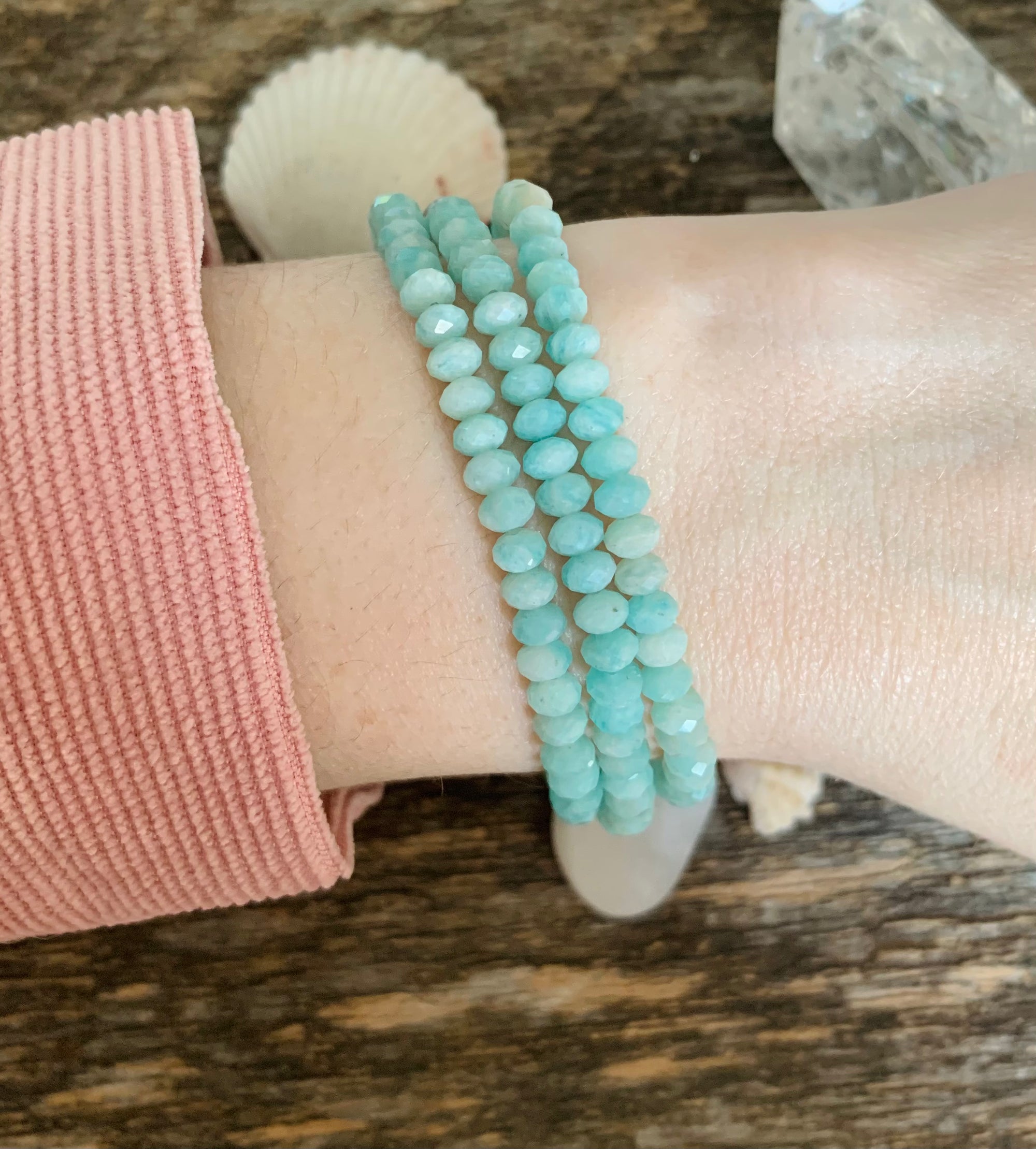 Faceted Amazonite Bracelet