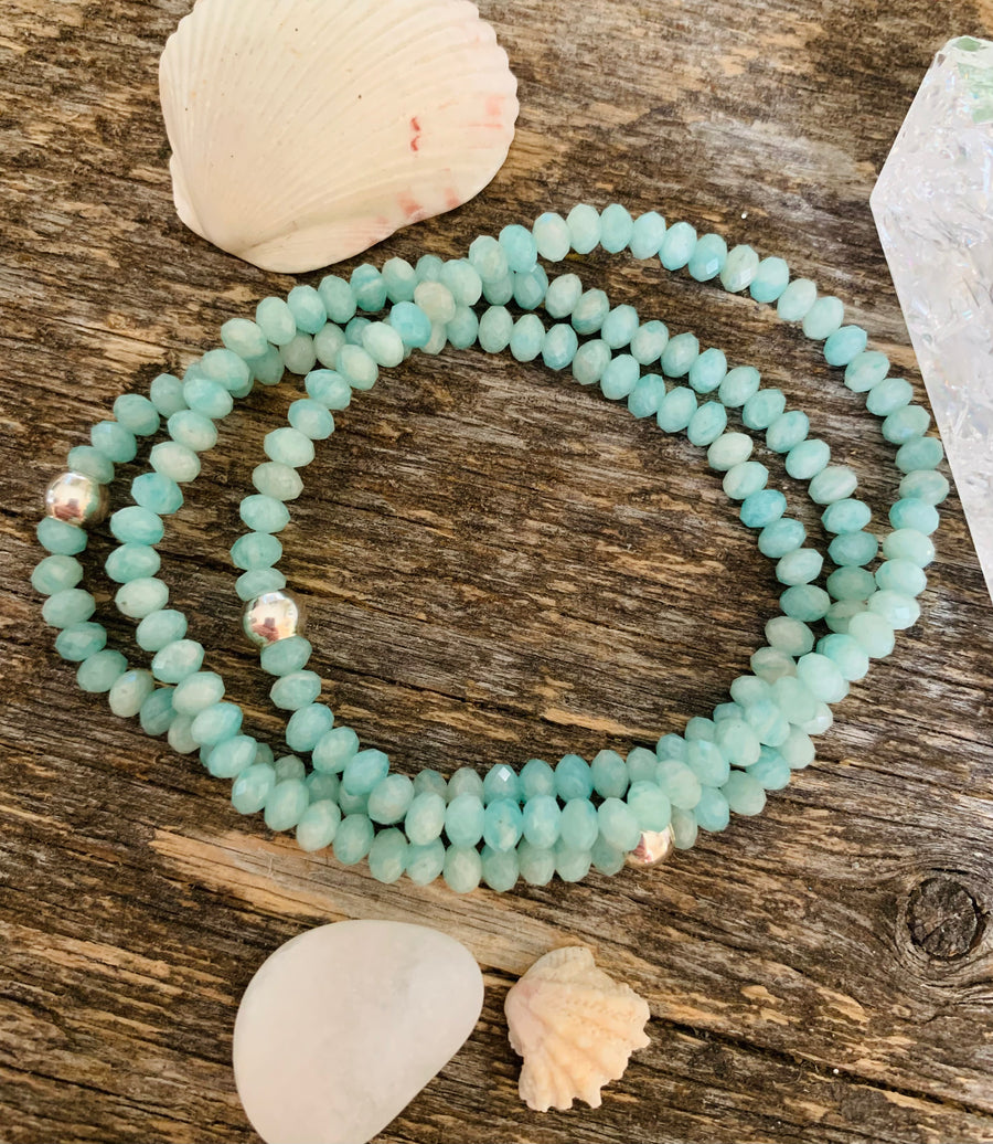 Faceted Amazonite Bracelet
