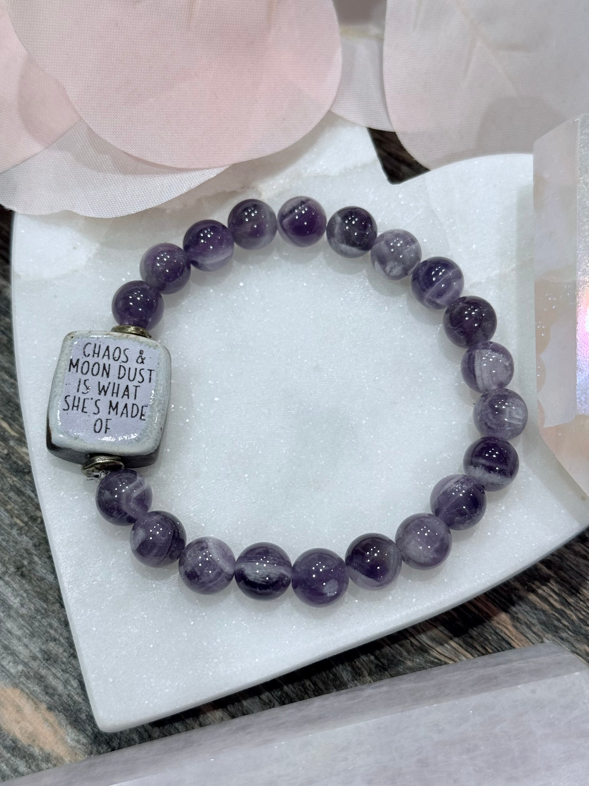 Chaos & Moondust Quote Bracelet