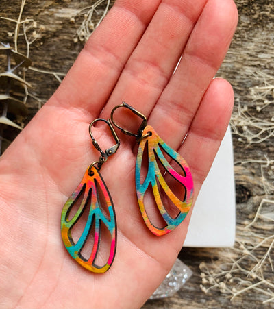 Cali Dragonfly Wing Earrings