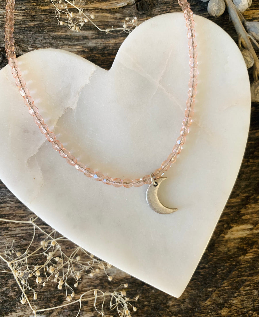 Blush Celestial Goddess Necklace