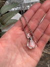 Clear Quartz and Silver Vessel Necklace