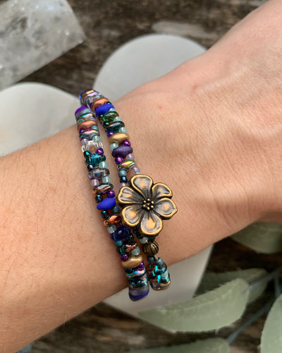 Hibiscus Garden Wrap Bracelet