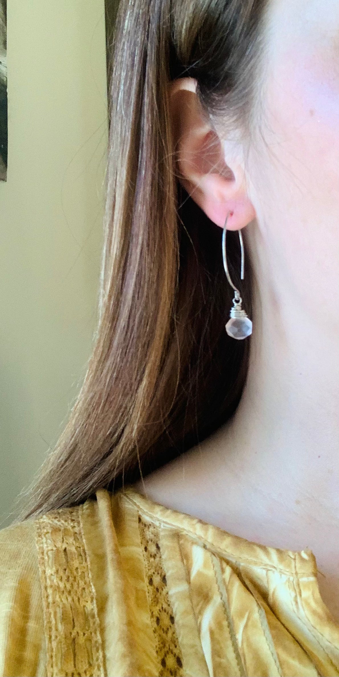 Rose Quartz Kate Earrings