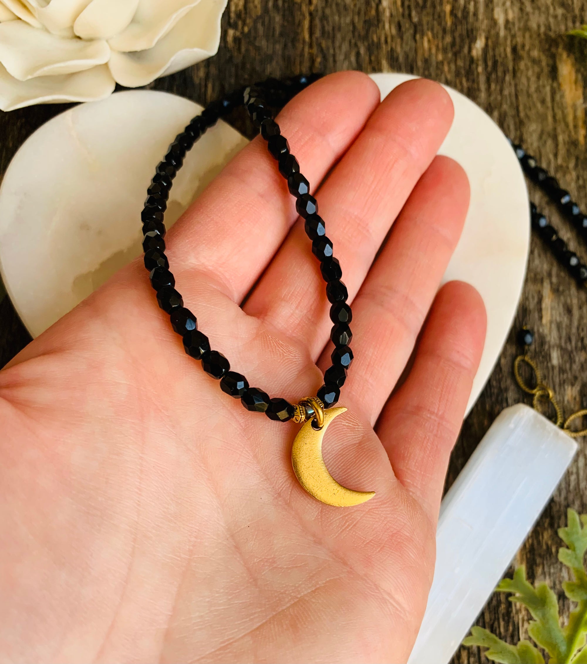 Golden Celestial Goddess Necklace