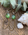 Peridot Calla Earrings