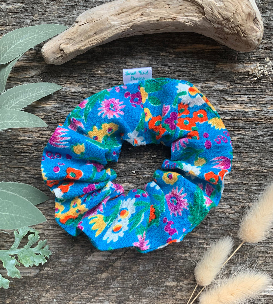 Petite Vintage Flower Child Hair Scrunchie