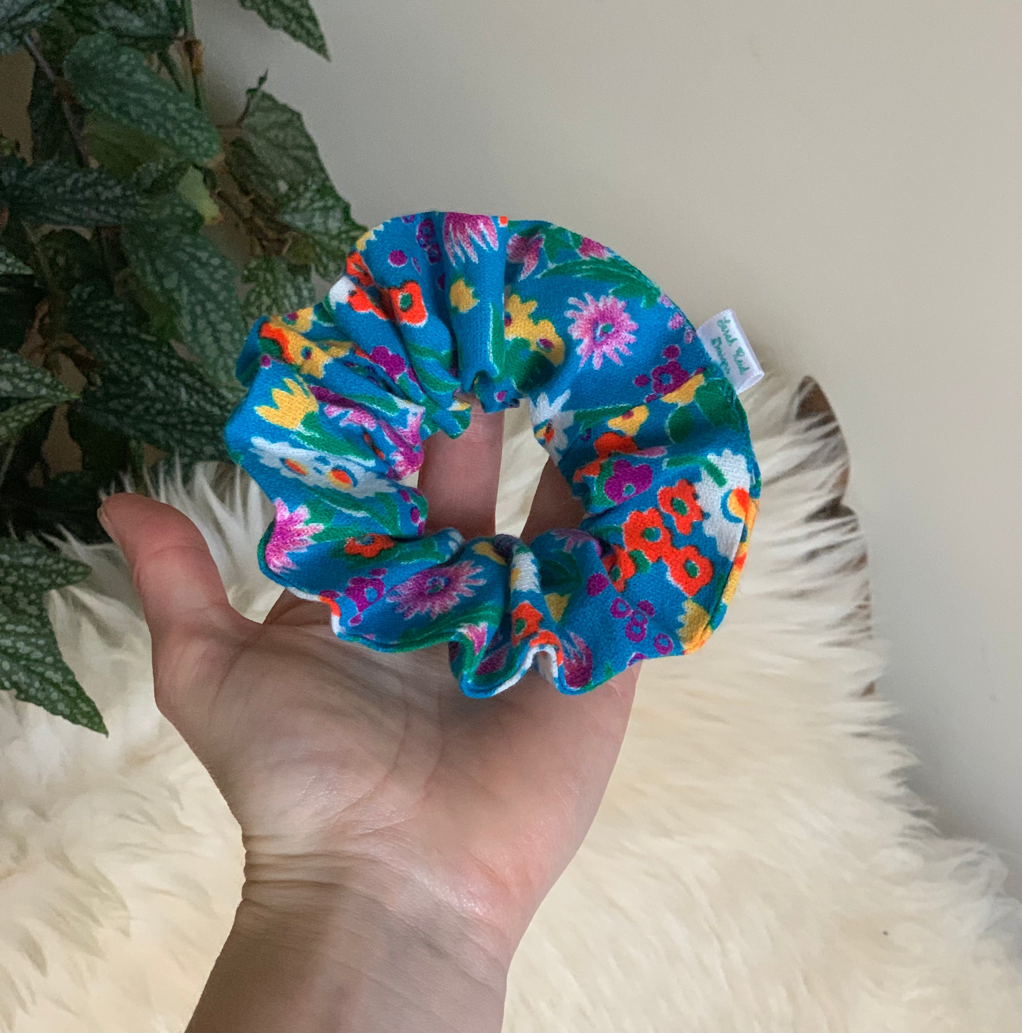 Petite Vintage Flower Child Hair Scrunchie