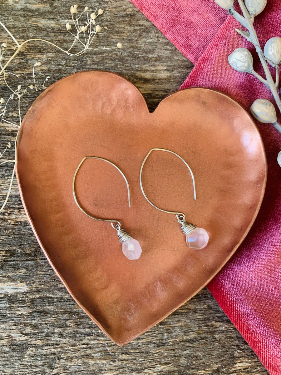 Rose Quartz Kate Earrings