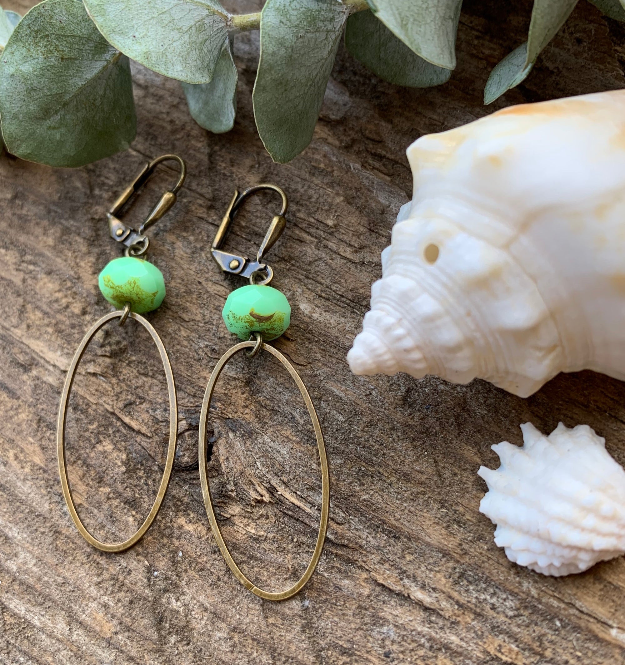 Mint Calla Earrings
