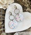 Pastel Hearts Sophia Leather Earrings