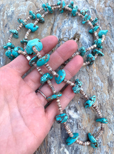 Turquoise Nugget Necklace