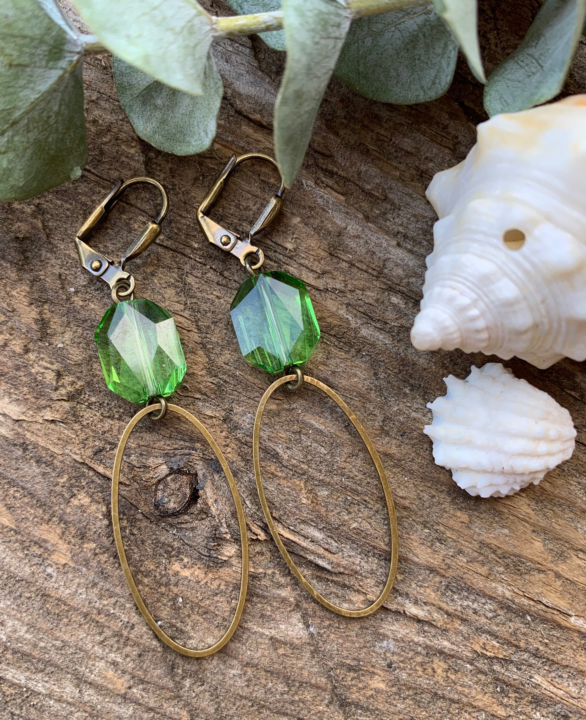 Peridot Calla Earrings