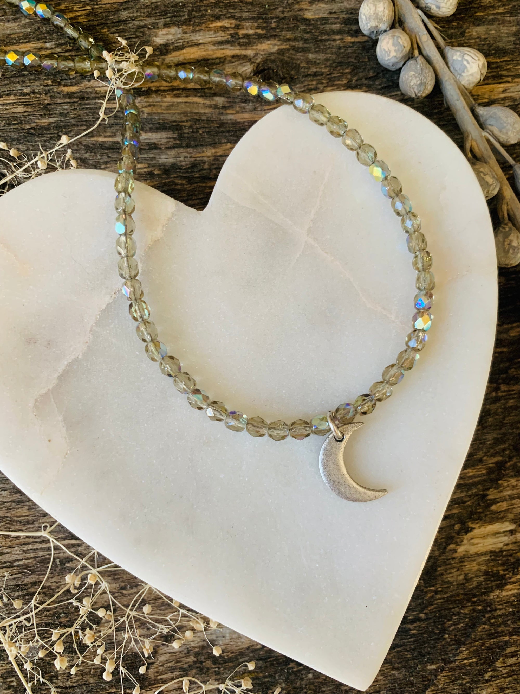 Smoky Aurora Celestial Goddess Necklace