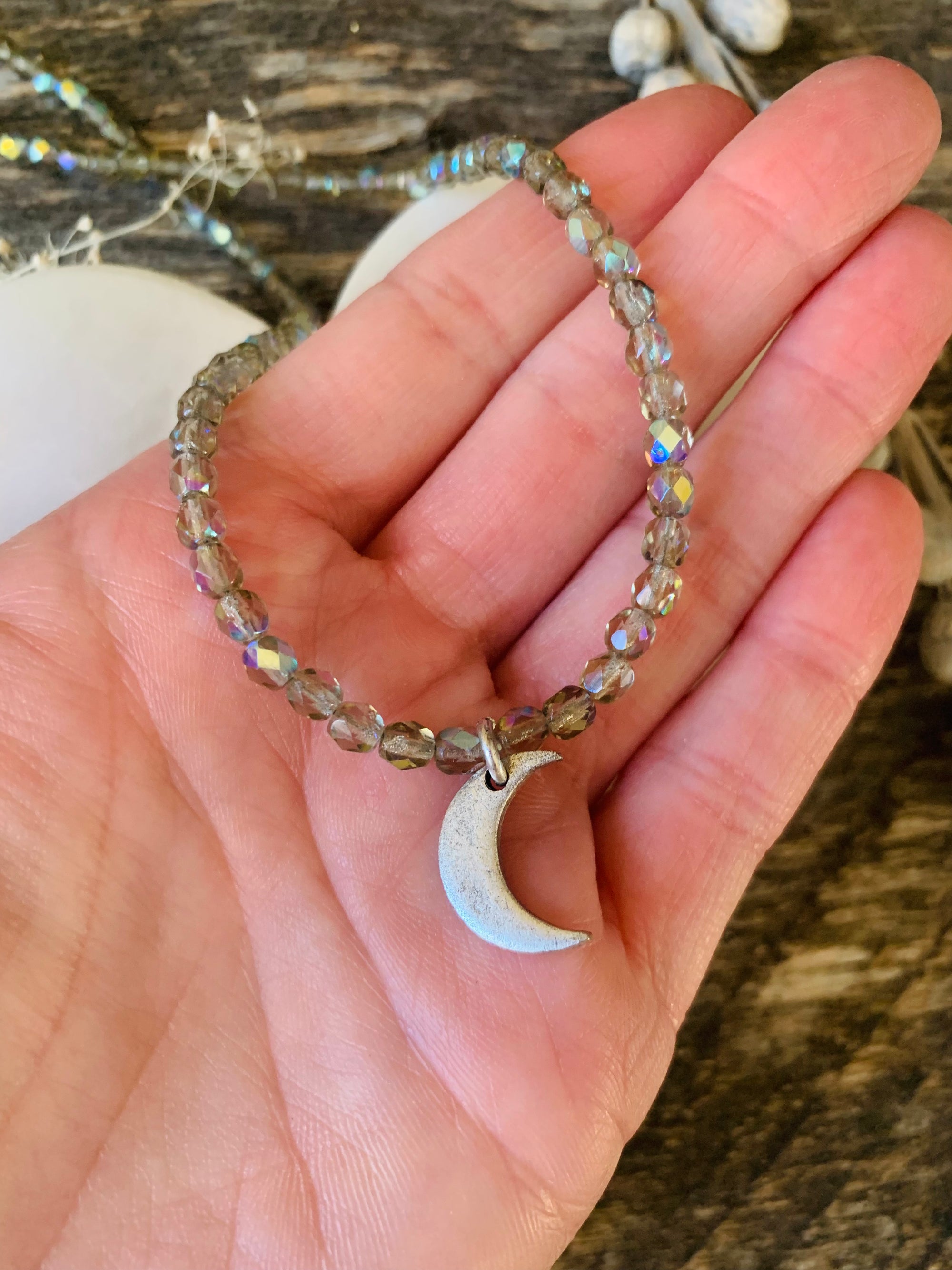 Smoky Aurora Celestial Goddess Necklace